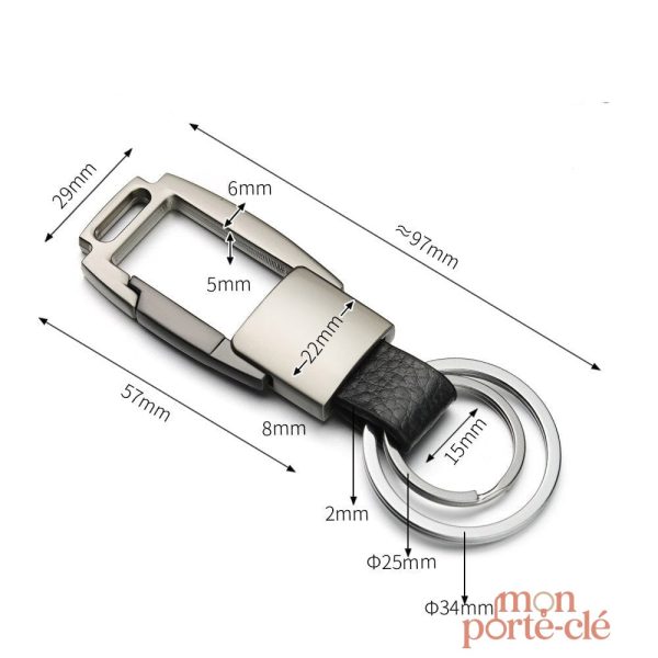 Porte-clé unique pour homme, style et praticité