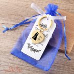 Cadeau de mariage porte-clé personnalisé