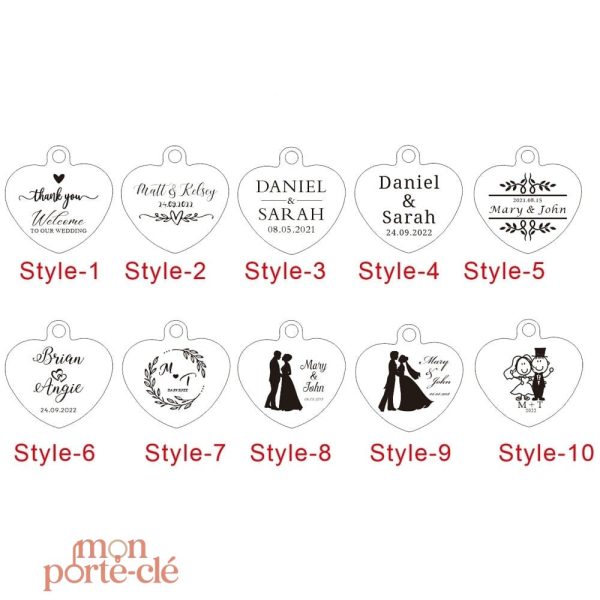 Porte-clé spécial mariage pour invités