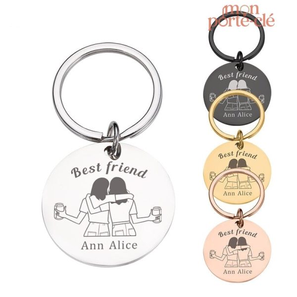 Accessoire porte-clé pour meilleures amies