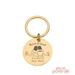 Porte-clé gravé meilleur amie