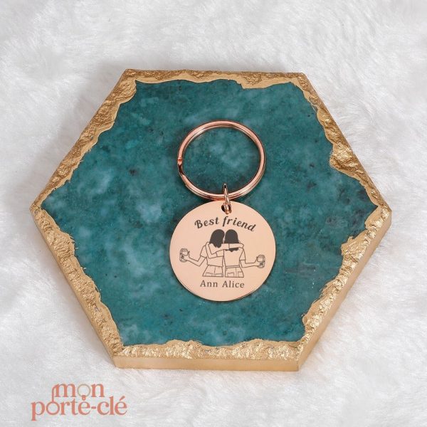 Porte-clé original pour meilleure amie