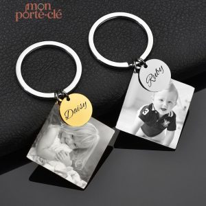 Porte-Clé Personnalisé Photo avec image unique