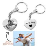 Porte-clé personnalisé avec photo et texte