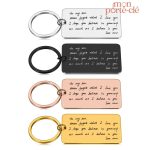 Porte-clé personnalisé avec phrase unique