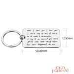 Accessoire porte-clé personnalisé pour souvenirs mémorables