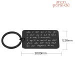 Porte-clé sur mesure avec message personnel