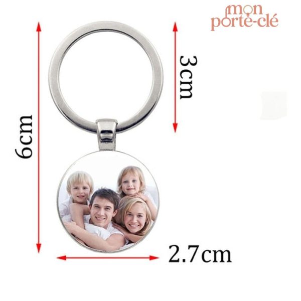 Porte-clé gravé sur les deux faces, idéal pour un souvenir