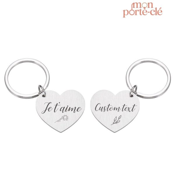 Cadeau Saint Valentin : Porte-Clé Personnalisable