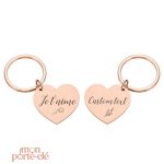 Porte-Clé Saint Valentin avec Message Personnel