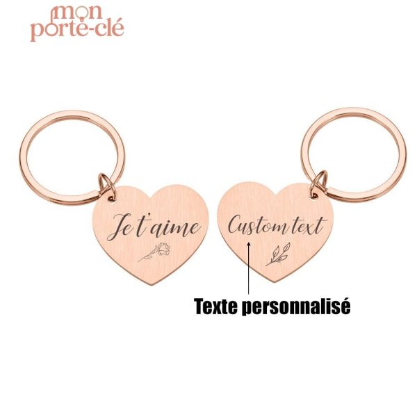 Porte-Clé Saint Valentin pour Couple