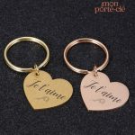 Porte-Clé Personnalisé pour Déclaration d'Amour