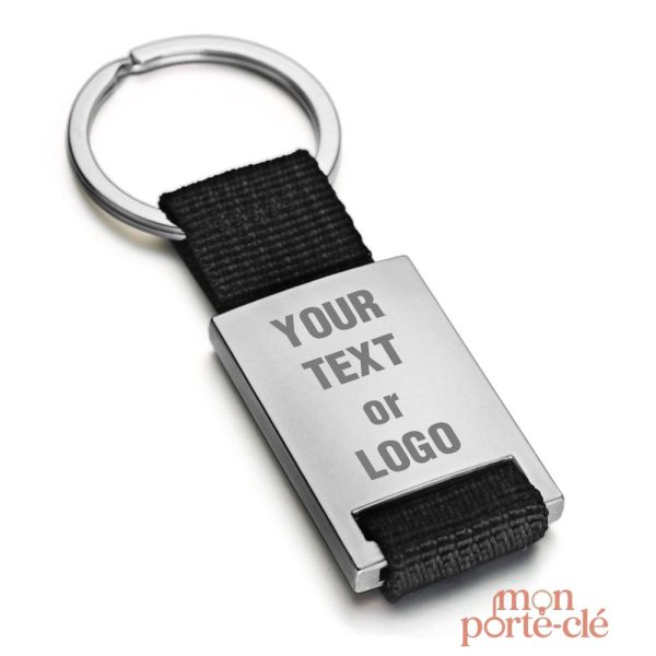 Porte-clé personnalisé avec texte unique