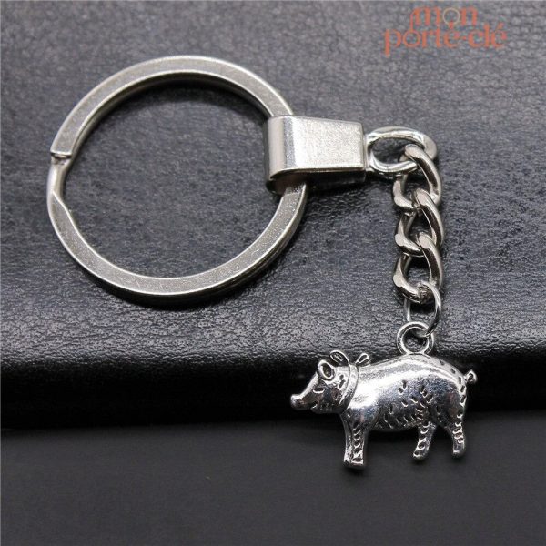 Accessoire porte-clé cochon pour les amateurs d'animaux