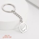 Accessoire de mode porte-clé loup pour un style unique