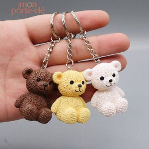 Porte-clé ours mignon pour un accessoire tendance
