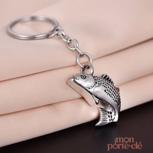 Porte-clé en forme de poisson, accessoire tendance