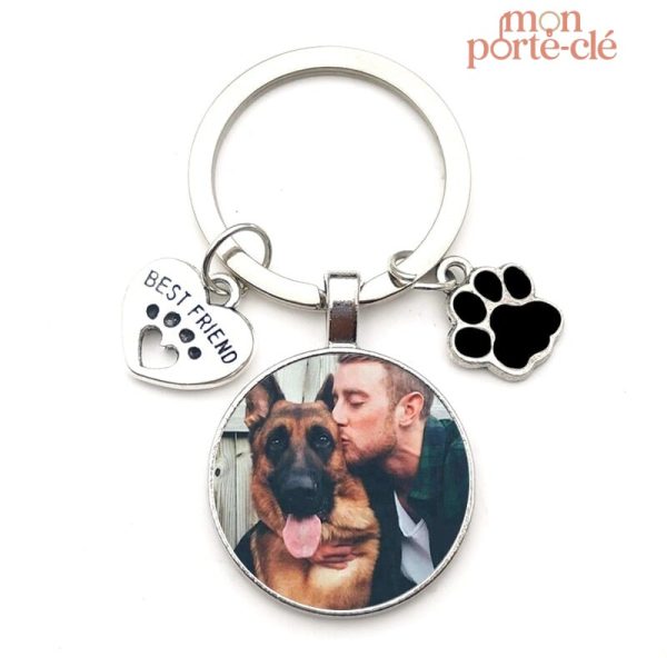 Porte-clé photo de votre chien