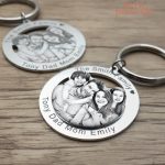 Accessoire porte-clé photo personnalisé