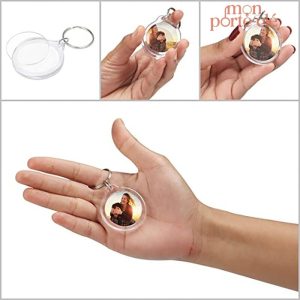 Porte-clé photo transparent à personnaliser