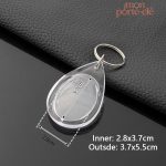 Porte-clé photo transparent pratique et léger