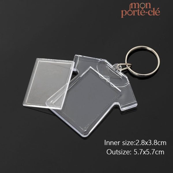 Accessoire porte-clé photo transparent