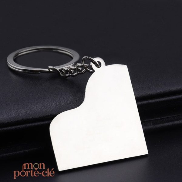 Porte-clé pratique en design piano pour musiciens
