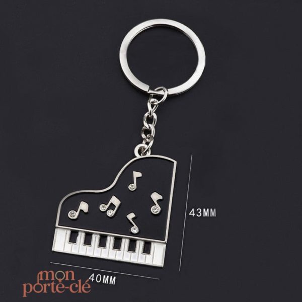 Porte-clé artistique inspiré de l'univers musical