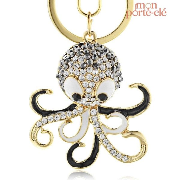 Porte-clé pieuvre design ludique pour les amateurs d'animaux