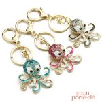 Porte-clé pieuvre original, cadeau idéal pour les enfants