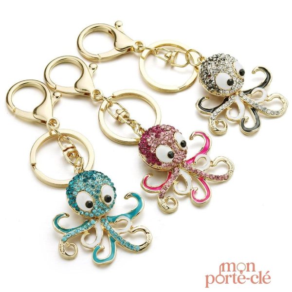Porte-clé pieuvre original, cadeau idéal pour les enfants
