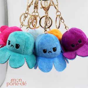 Porte-clé pieuvre doux et amusant