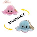 Porte-clé en peluche, pieuvre originale