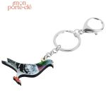 Accessoire porte-clé avec design pigeon unique