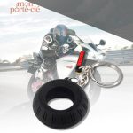 Accessoire Porte-clé Moto, motif pneu distinctif