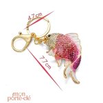 Porte-clé décoratif poisson rouge, cadeau idéal
