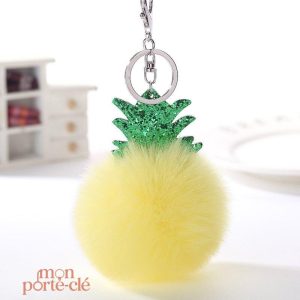 Porte-Clé Pompon Ananas