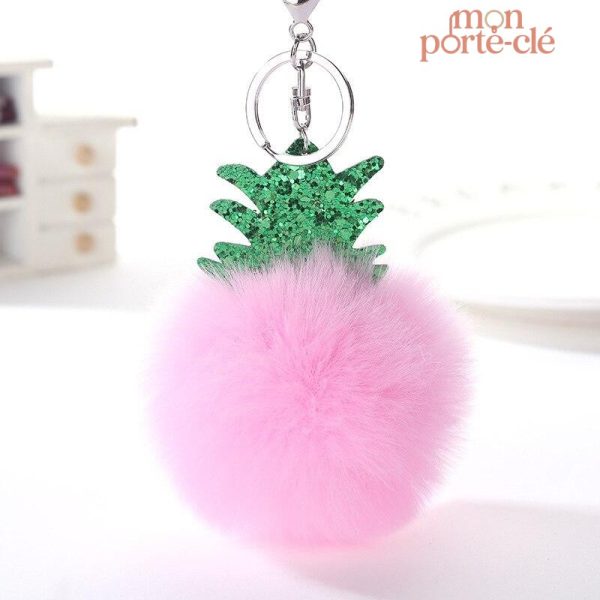 Porte-Clé Pompon design tropical