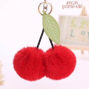 Porte-Clé Pompon Les Cerises