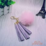 Porte-Clé Pompon tendance en fourrure