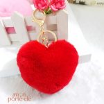 Porte-Clé Pompon Le Gros Cœur