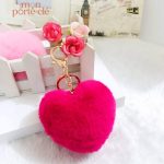 Accessoire porte-clé avec pompon décoratif