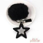Porte-Clé Pompon élégant et coloré