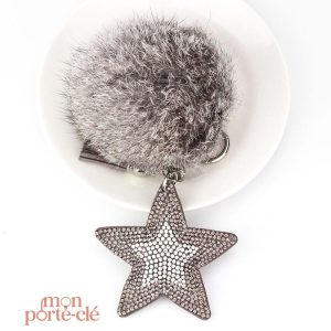 Porte-Clé tendance avec pompon