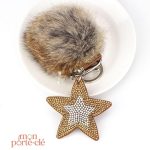 Porte-Clé unique avec étoile en embellissement