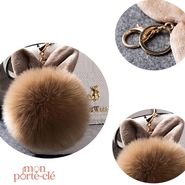 Porte-clé Pompon, une touche de fantaisie animale