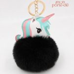 Porte-clé ludique en forme de licorne