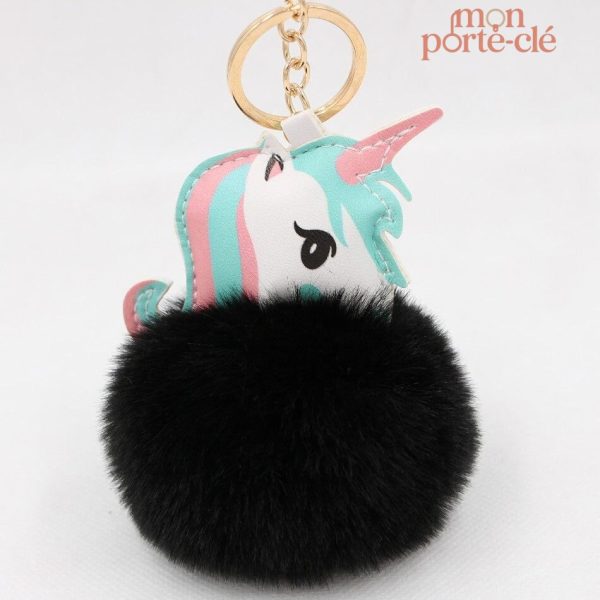 Porte-clé ludique en forme de licorne
