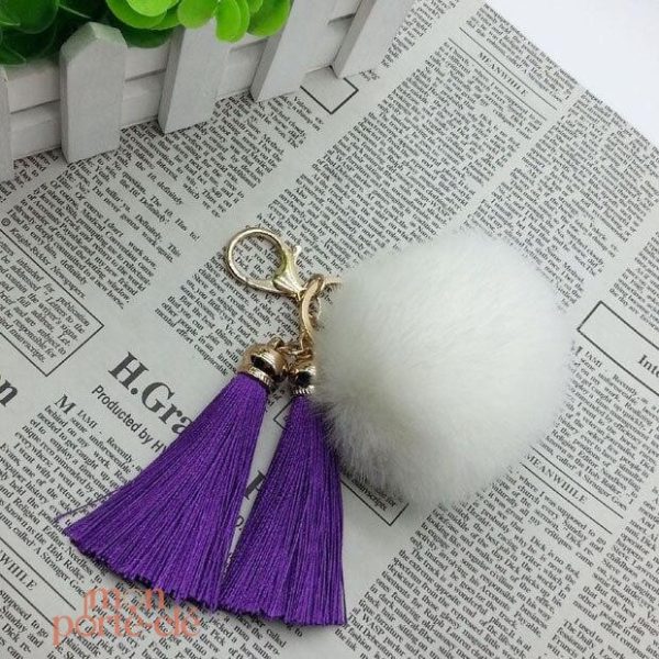 Porte-Clé Pompon artisanal du Maroc