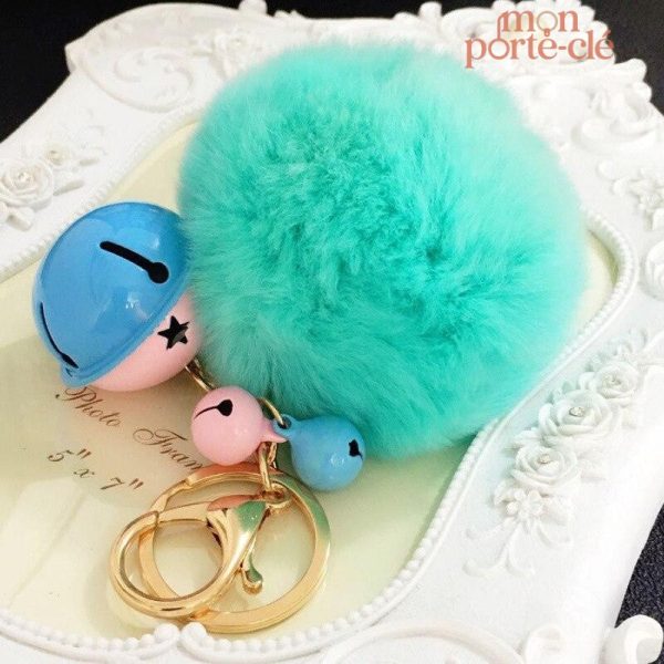 Porte-Clé Pompon, accessoire tendance pour clés